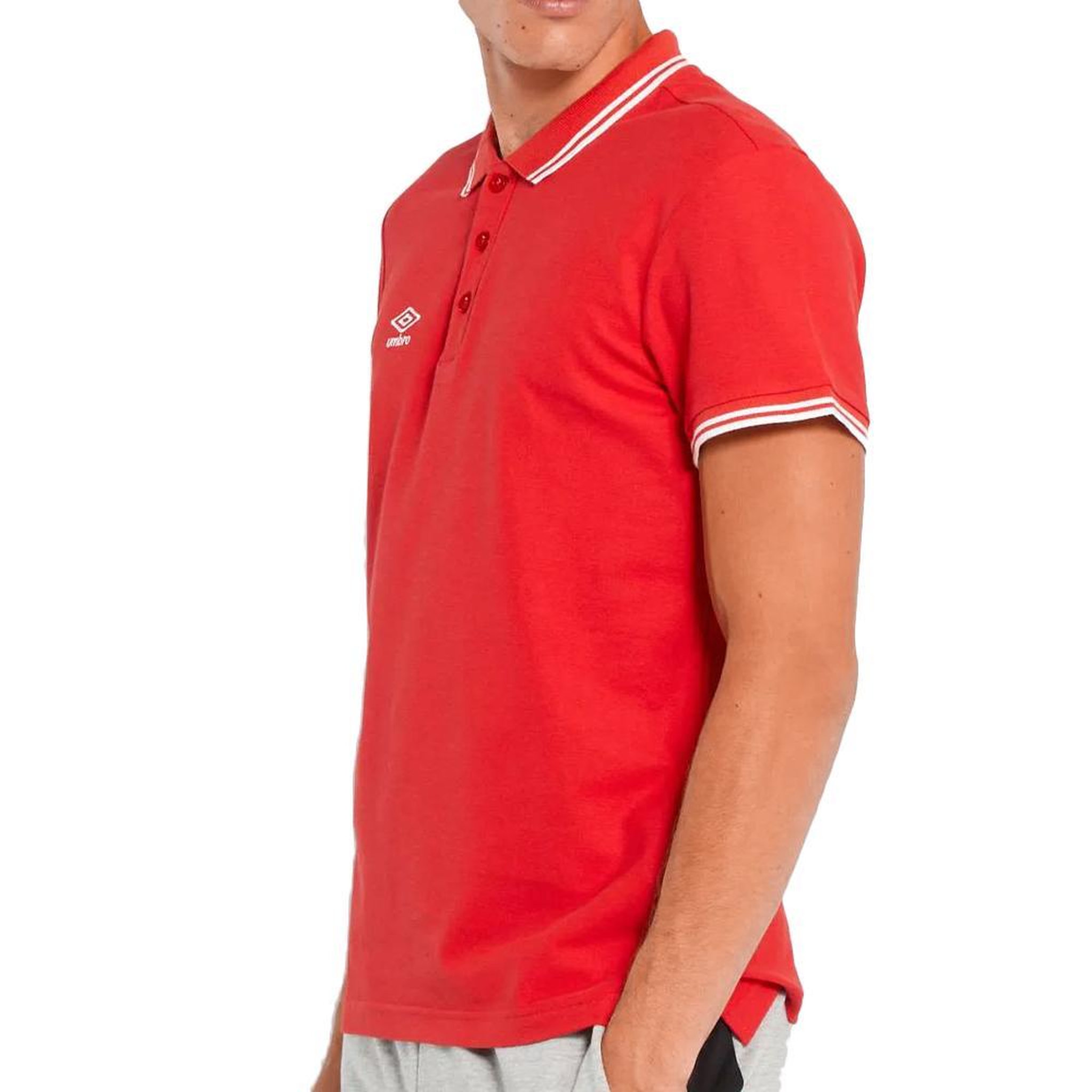 Voir la diapositive 1 : UMBRO Polo Rouge Homme Umbro 806450