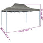 Voir la diapositive 6 : VIDAXL Tente pliable escamotable 3 x 4,5 m Anthracite