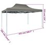 Voir la diapositive 6 : VIDAXL Tente pliable escamotable 3 x 4,5 m Anthracite