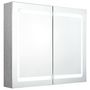 Voir la diapositive 2 : VIDAXL Armoire de salle de bain a miroir LED Gris beton 80x12x68 cm