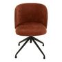 Voir la diapositive 3 : Paris Prix Chaise Pivotante Design  Gena  56cm Bordeaux