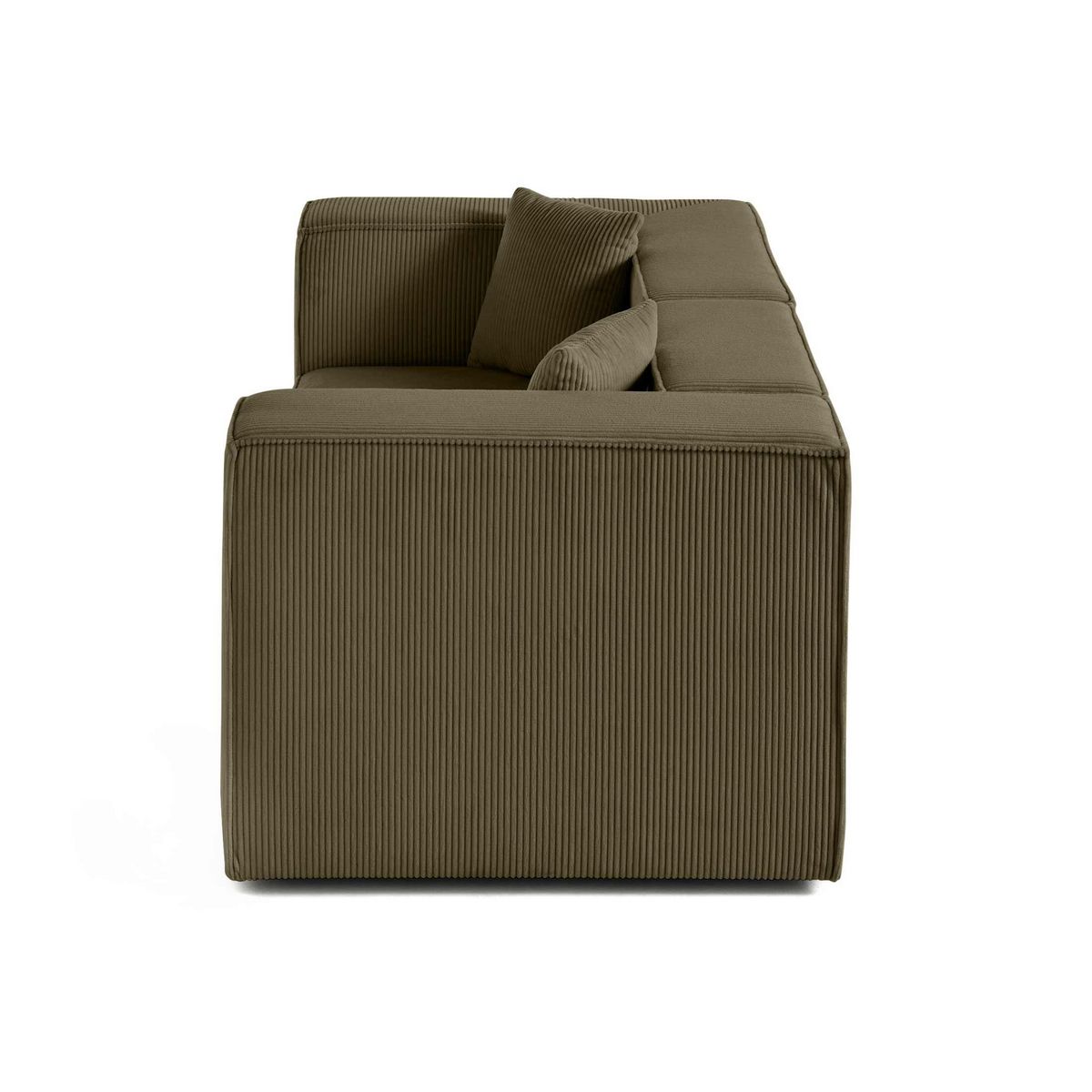 LISA DESIGN Arty - canapé modulable 2 places - en velours côtelé