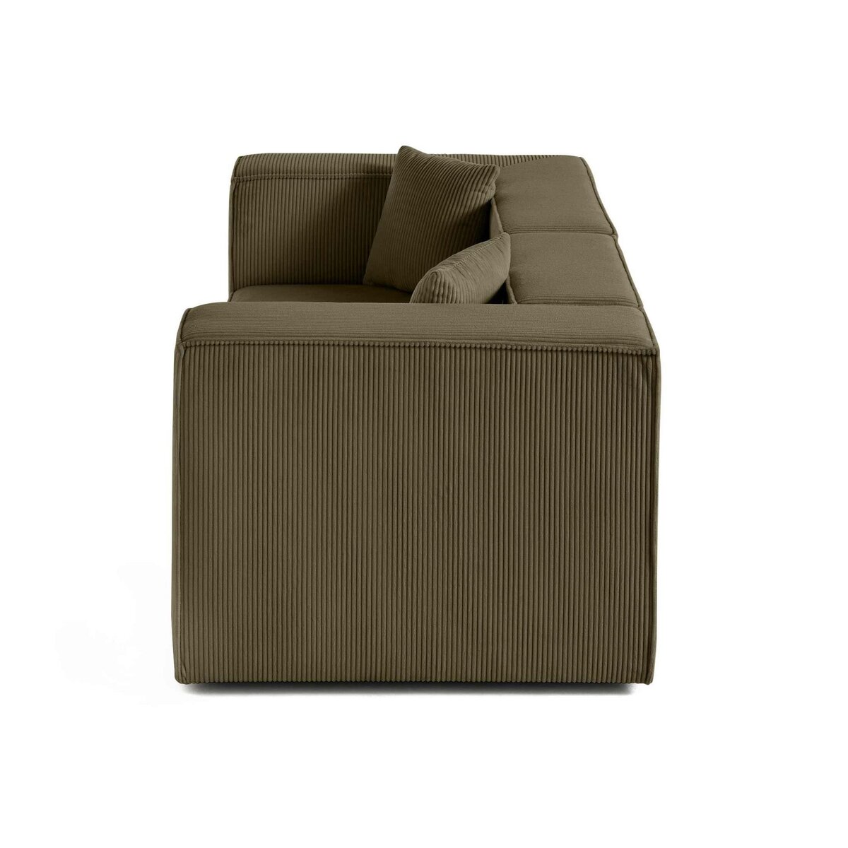 LISA DESIGN Arty - canapé modulable 2 places - en velours côtelé