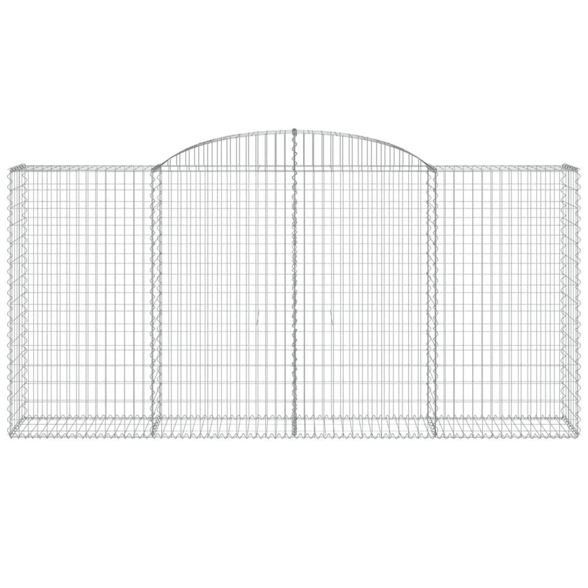 Voir la diapositive 4 : VIDAXL Paniers a gabions arques 11 pcs 300x50x140/160 cm fer galvanise