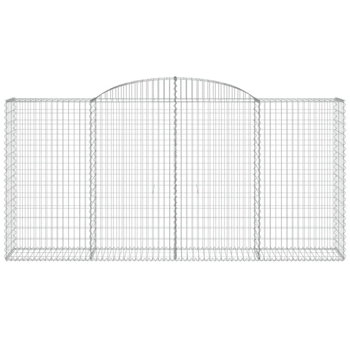 VIDAXL Paniers a gabions arques 11 pcs 300x50x140/160 cm fer galvanise