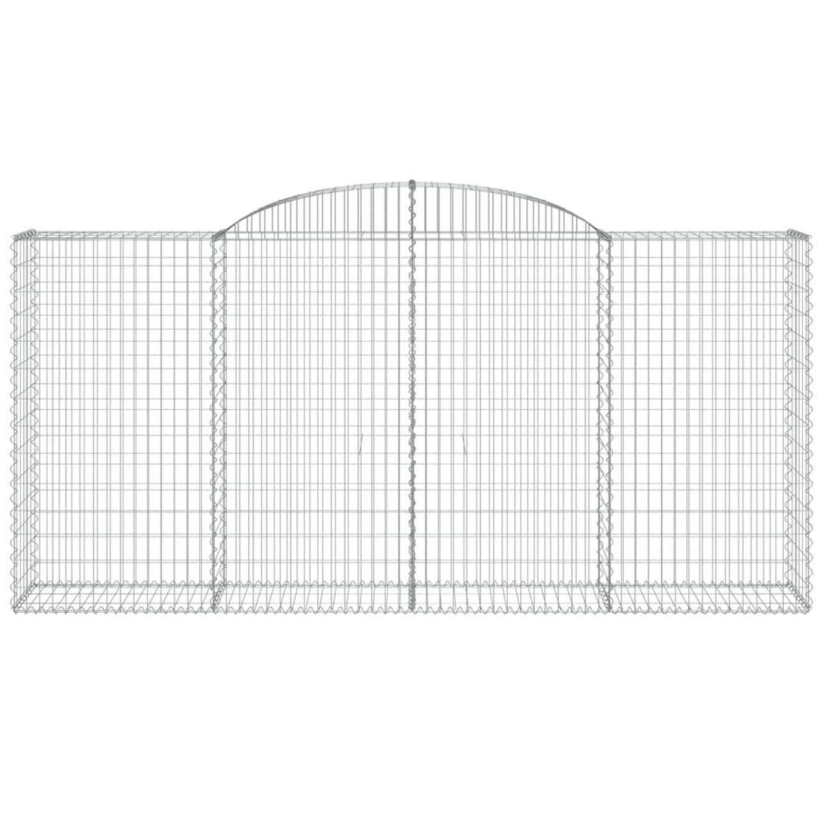 VIDAXL Paniers a gabions arques 11 pcs 300x50x140/160 cm fer galvanise