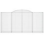 Voir la diapositive 4 : VIDAXL Paniers a gabions arques 11 pcs 300x50x140/160 cm fer galvanise