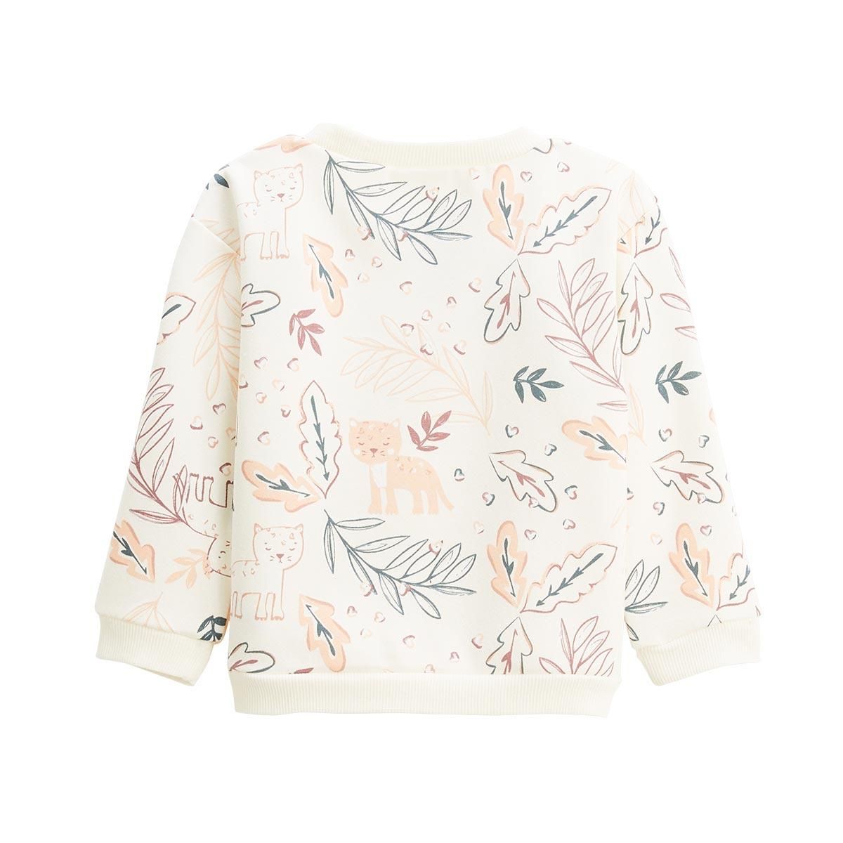 Petit Béguin Ensemble enfant sweat et pantalon en molleton Matcha