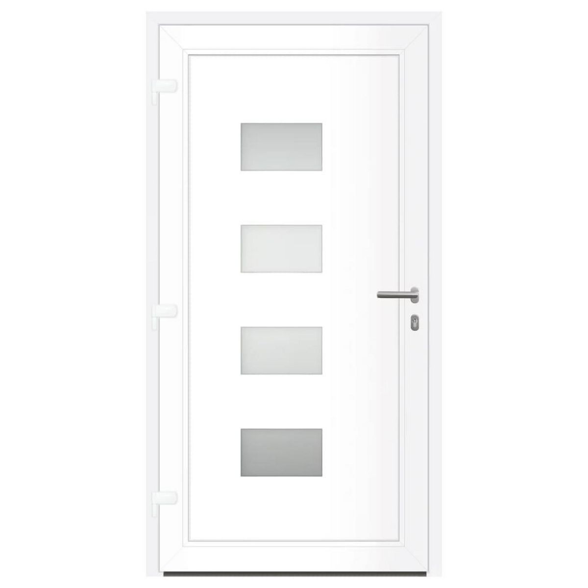 VIDAXL Porte d'entree Anthracite 100x200 cm Aluminium et PVC