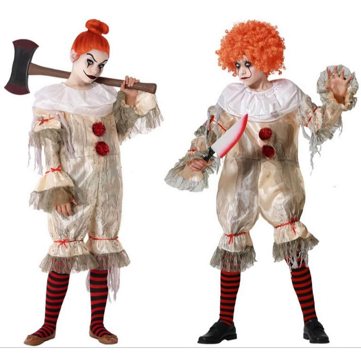 ATOSA Déguisement clown- enfant - 7/9 ans (122 à 134 cm)