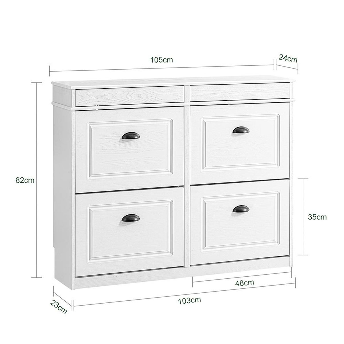 SOBUY SoBuy - Meuble À Chaussures à 4 tiroirs - Classique - FSR79