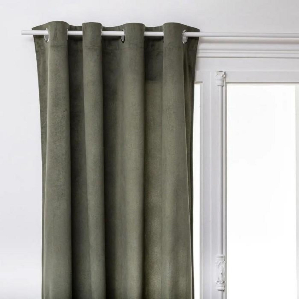ATMOSPHERA Rideau Tamisant  Lilou  140x260cm Vert Kaki