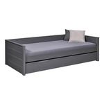 Paris Prix Lit Gigogne 1 Tiroir & Sommier  Dream  90x200cm Gris