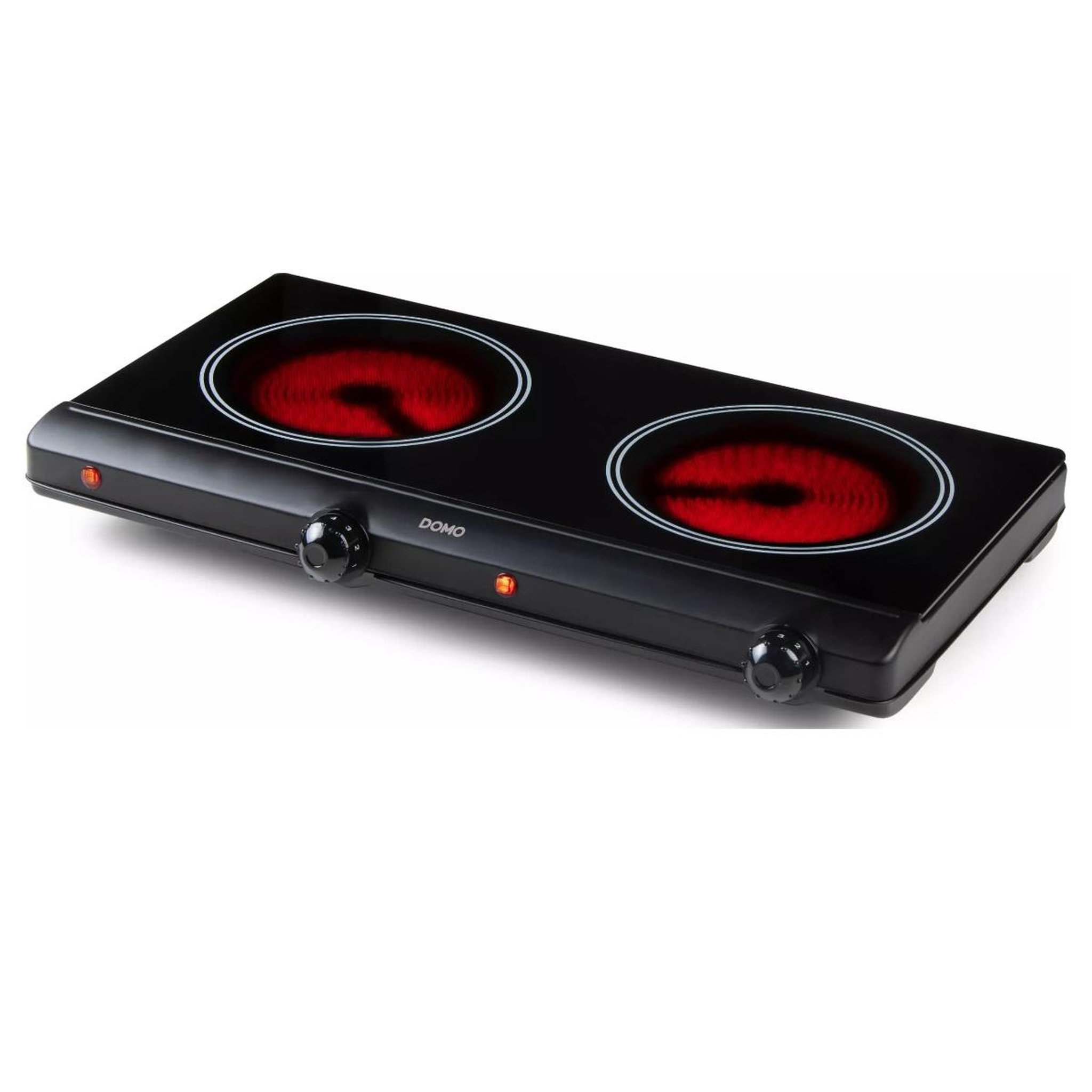 Voir la diapositive 2 : Domo Réchaud vitroceramique 2 feux 2500w - do339kp