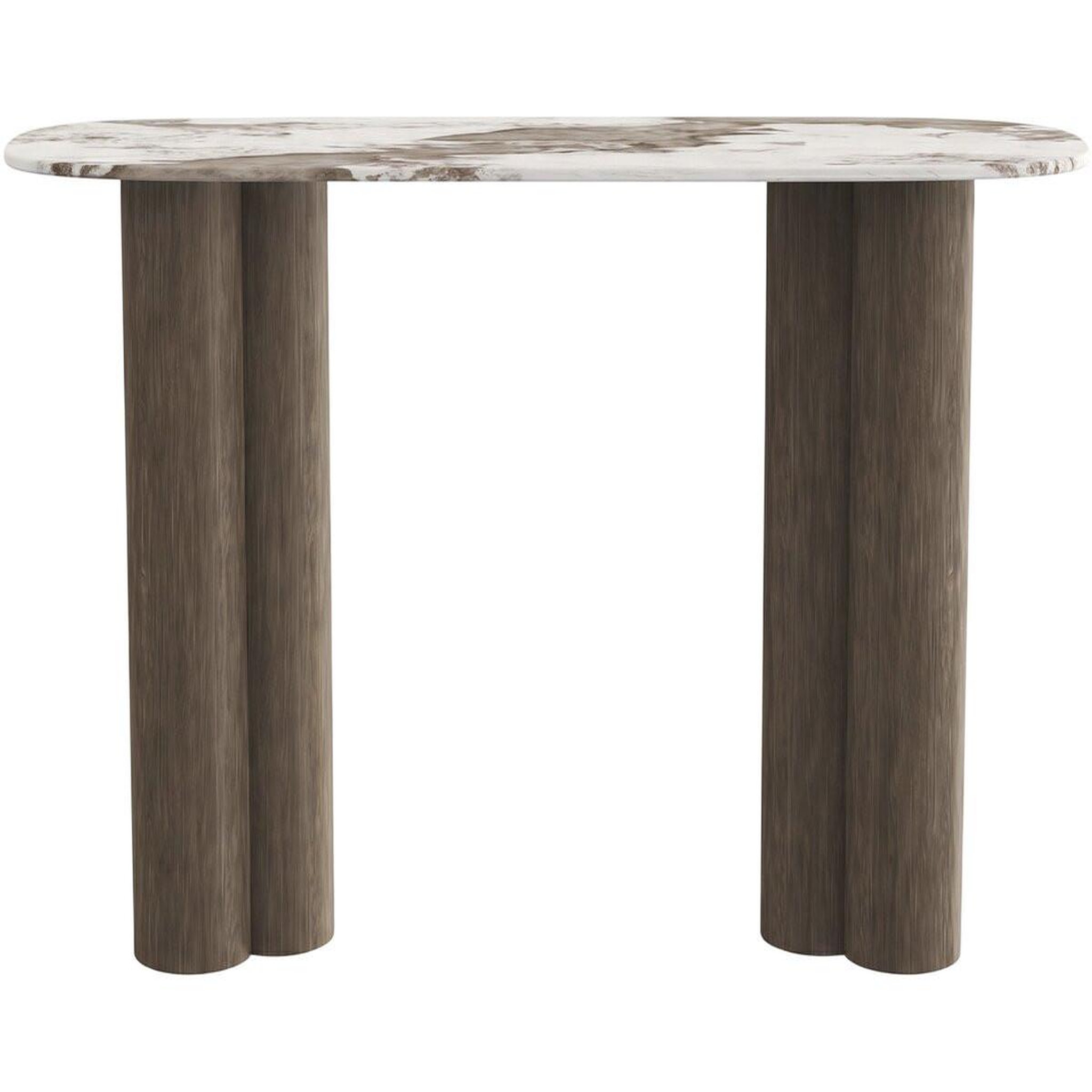 Voir la diapositive 4 : Habitat et Jardin Console avec plateau en céramique  Zora  - 140 cm - Marron