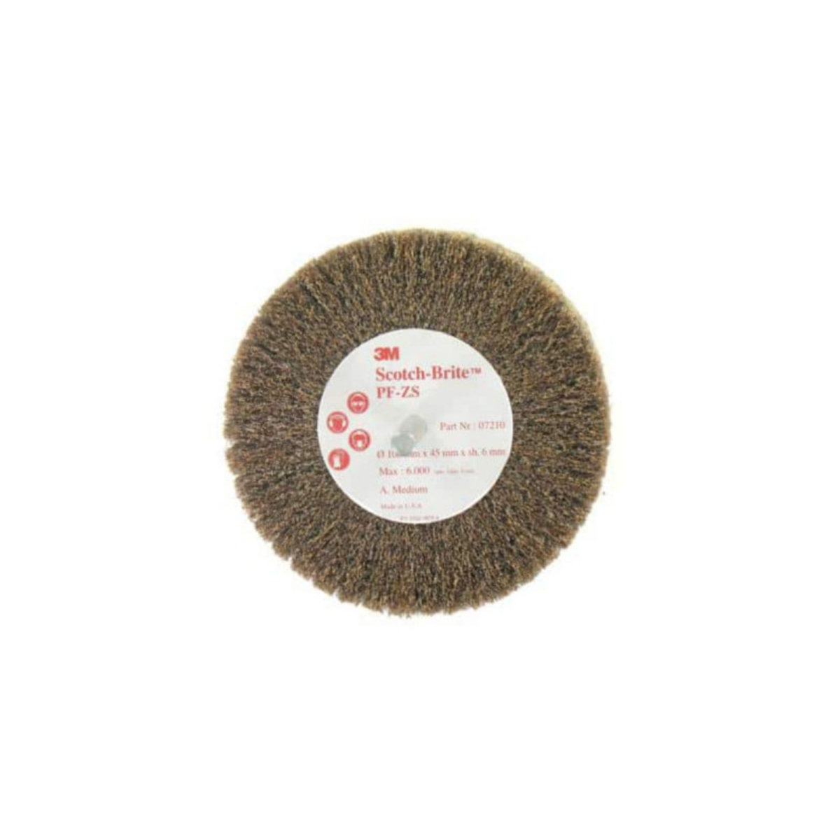 3M Brosse 3M scotch-brite PF-ZS medium diamètre 100 mm x 1
