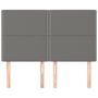 Voir la diapositive 3 : VIDAXL Tetes de lit 4 pcs Gris fonce 72x5x78/88 cm Tissu