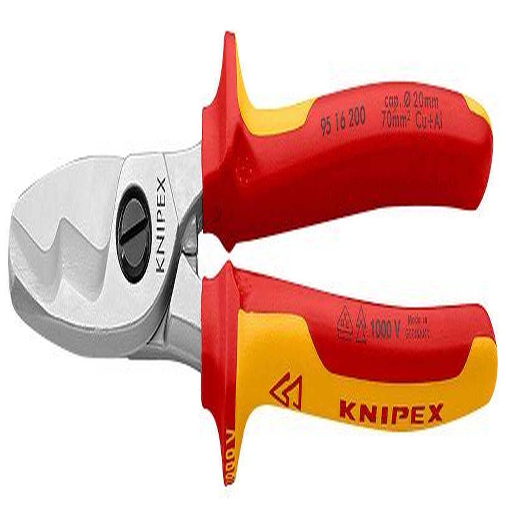Knipex Coupe-cables électriques double tranchant - 20mm L 200 mm