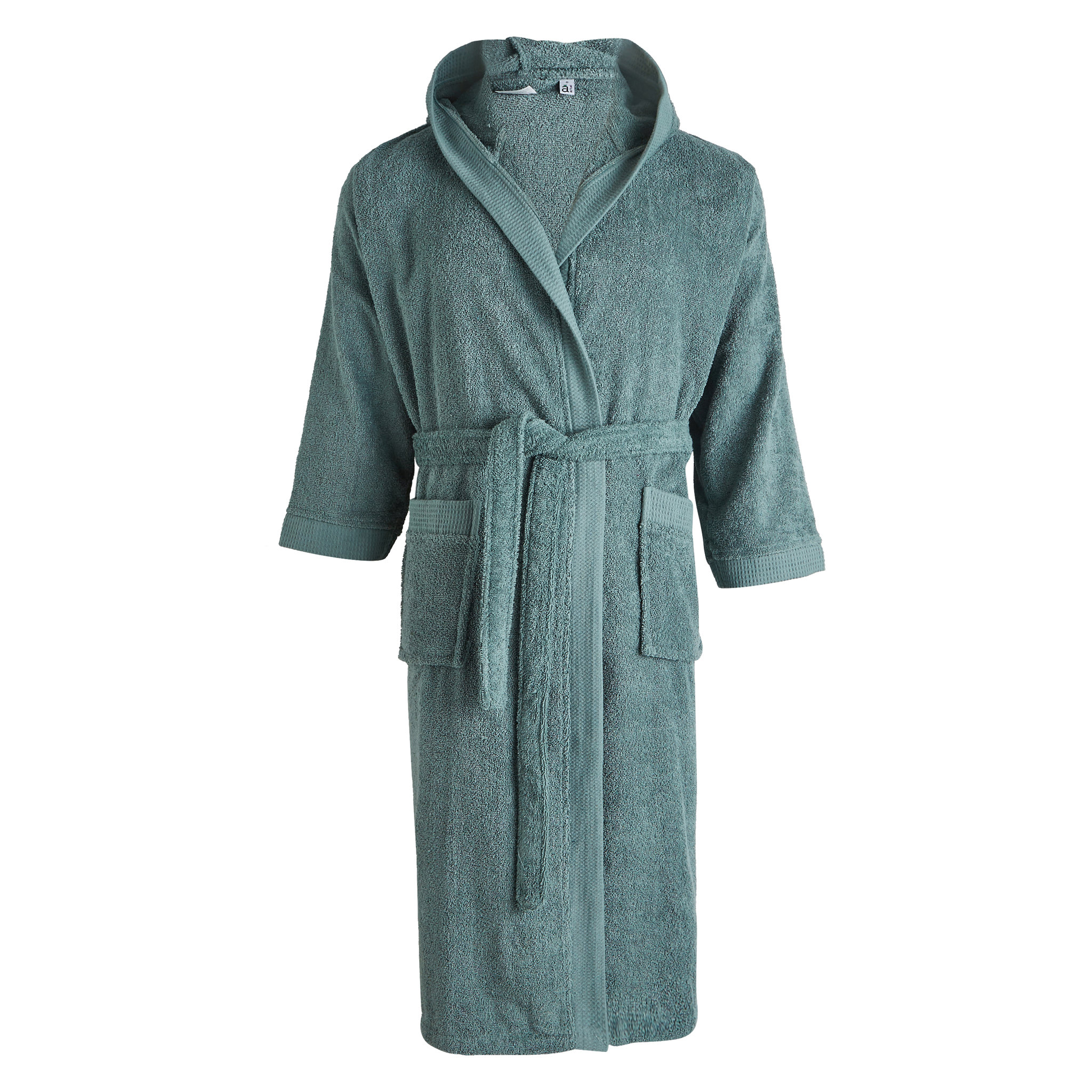 Voir la diapositive 1 : ACTUEL Peignoir uni en coton bio organique 420 gr/m2