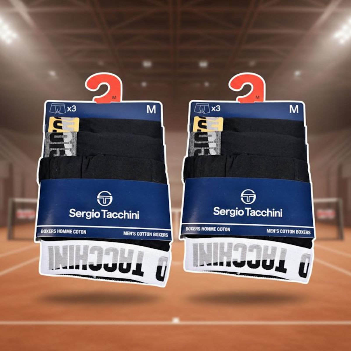 SERGIO TACCHINI Sergio Tacchini Pack de Boxers Homme Lot de 6