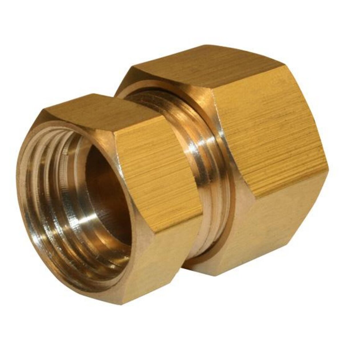 CENTRALE BRICO Manchon biconique laiton F 15 x 21 pour tube en cuivre