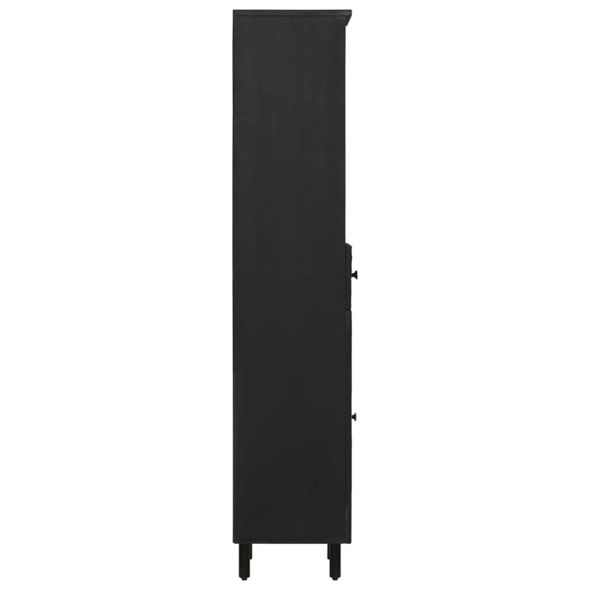 Voir la diapositive 4 : VIDAXL Armoire de salle de bain noir 38x33x160 cm bois massif manguier