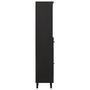 Voir la diapositive 4 : VIDAXL Armoire de salle de bain noir 38x33x160 cm bois massif manguier