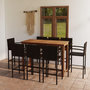 Voir la diapositive 1 : VIDAXL Ensemble de bar de jardin 9 pcs Marron
