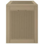 Voir la diapositive 6 : VIDAXL Boîte de stockage de jardin marron clair 55,5x43x53 cm PP