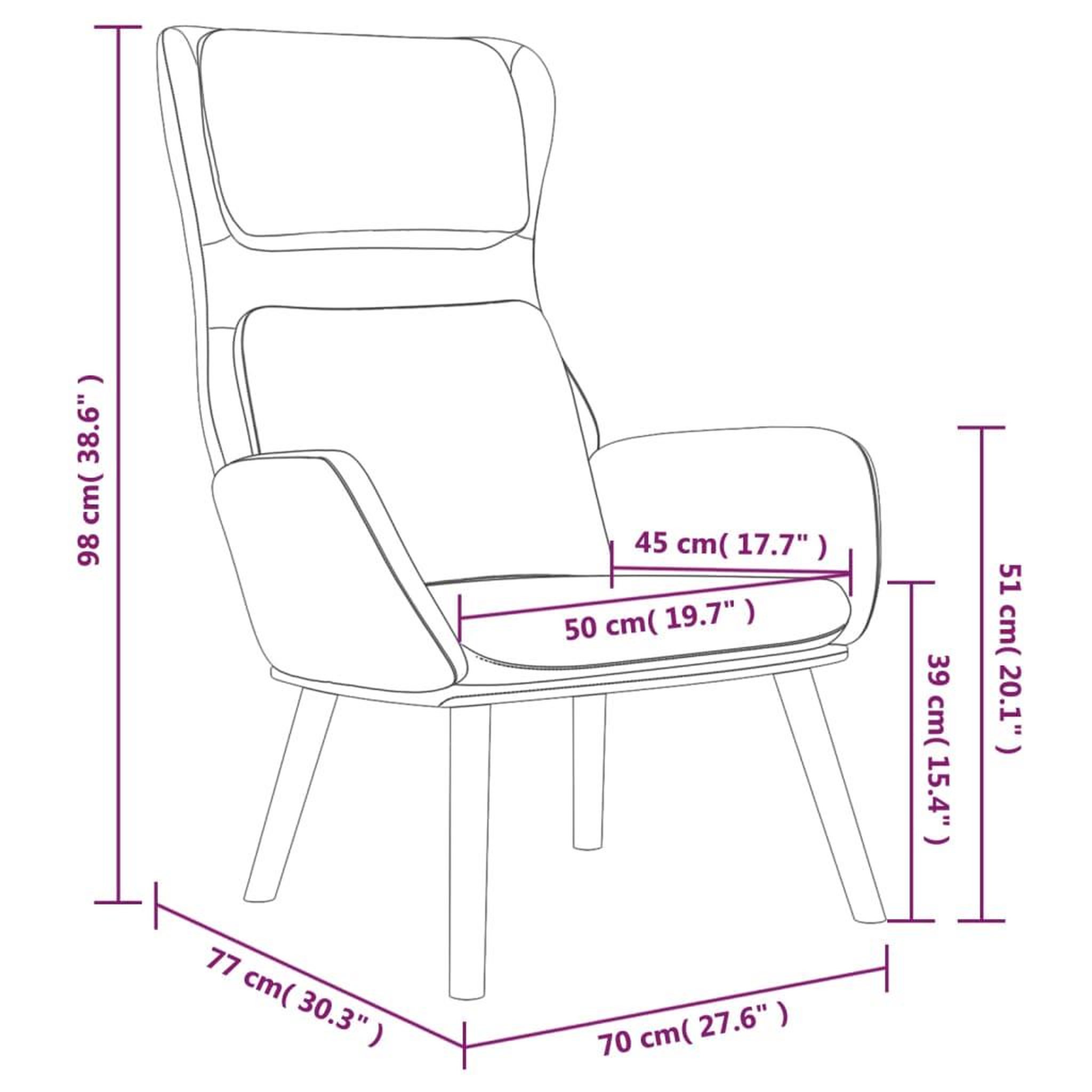 Voir la diapositive 6 : VIDAXL Chaise de relaxation Noir Velours