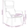 Voir la diapositive 6 : VIDAXL Chaise de relaxation Noir Velours