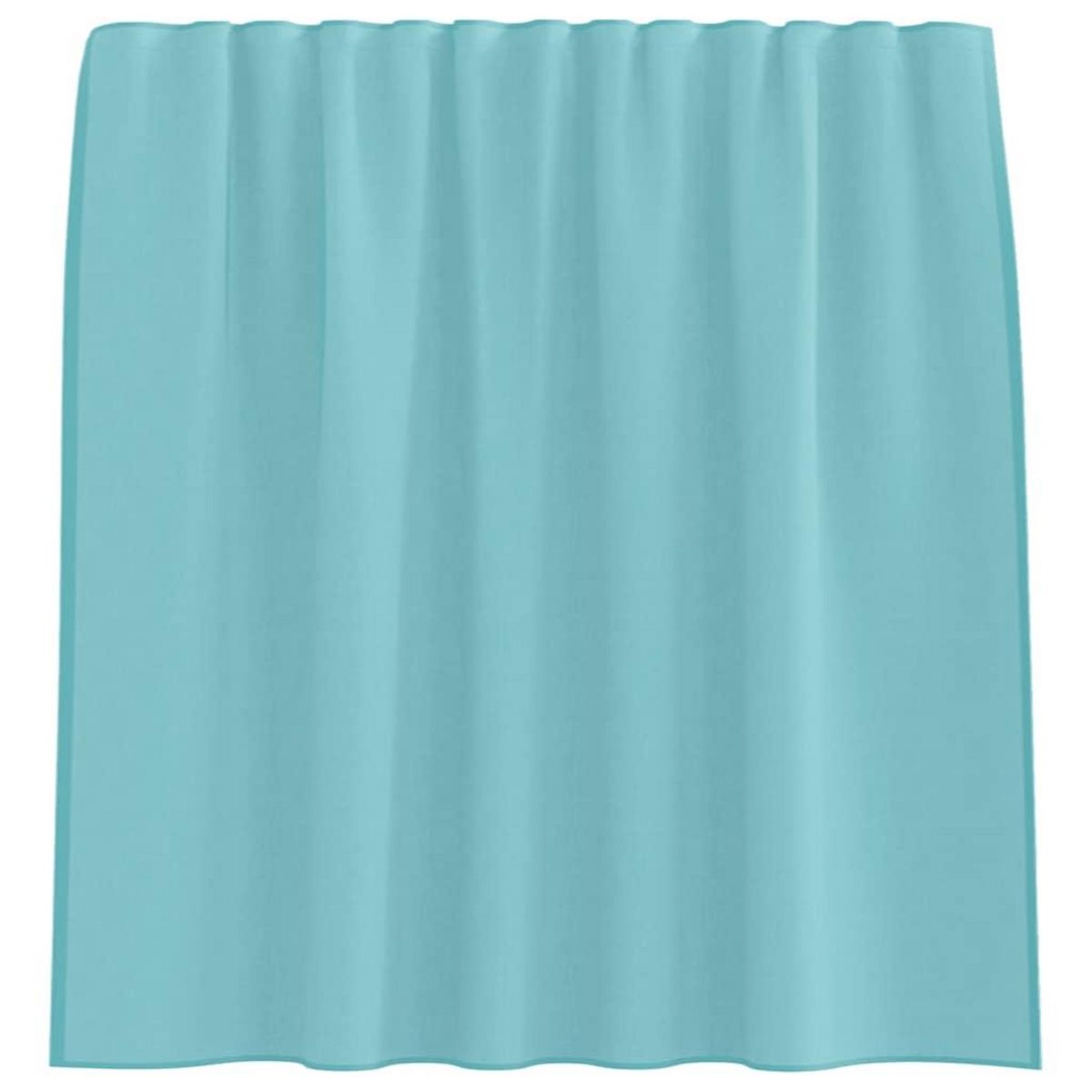 VIDAXL Rideaux en voile avec boucles 2 pcs turquoise 140x140 cm