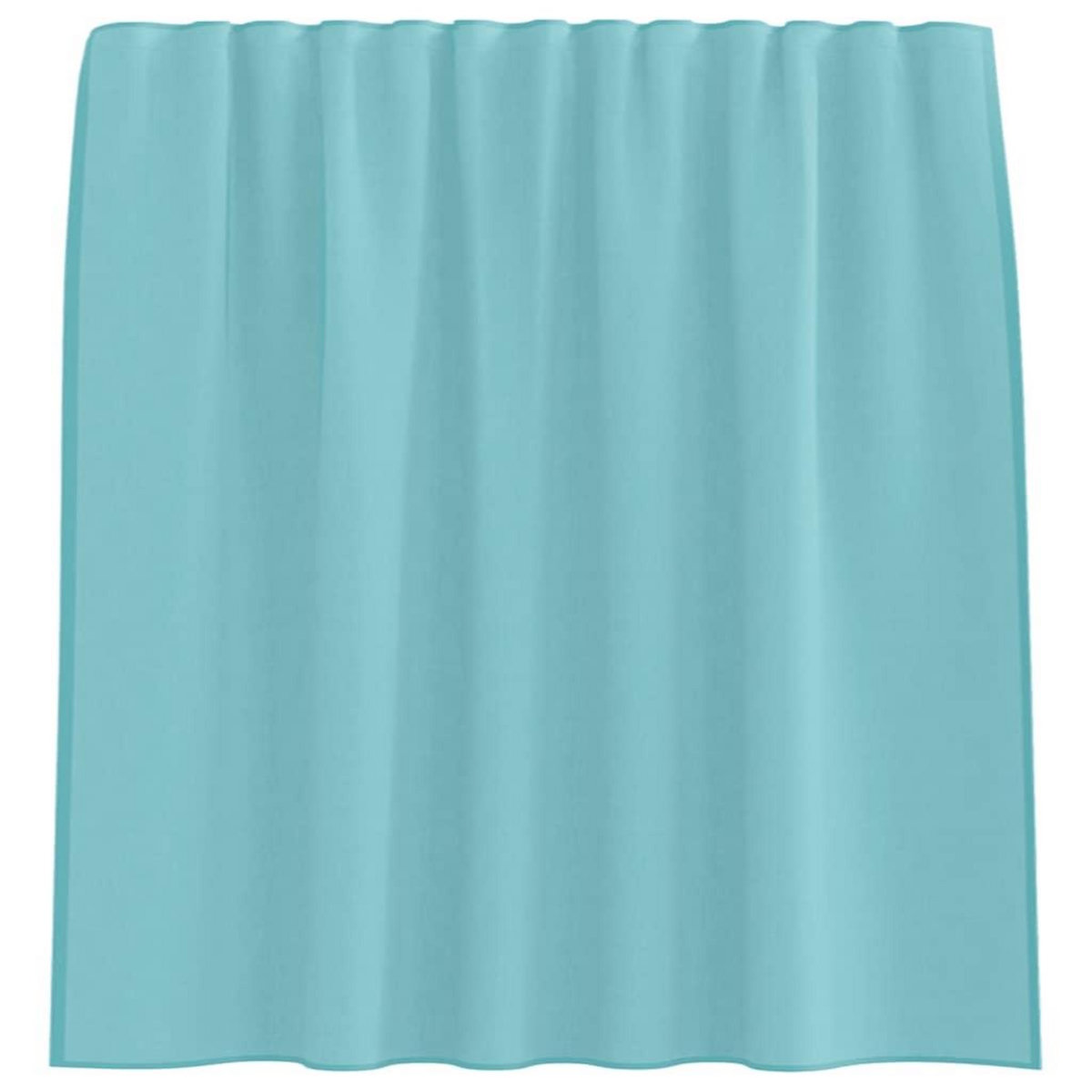 VIDAXL Rideaux en voile avec boucles 2 pcs turquoise 140x140 cm