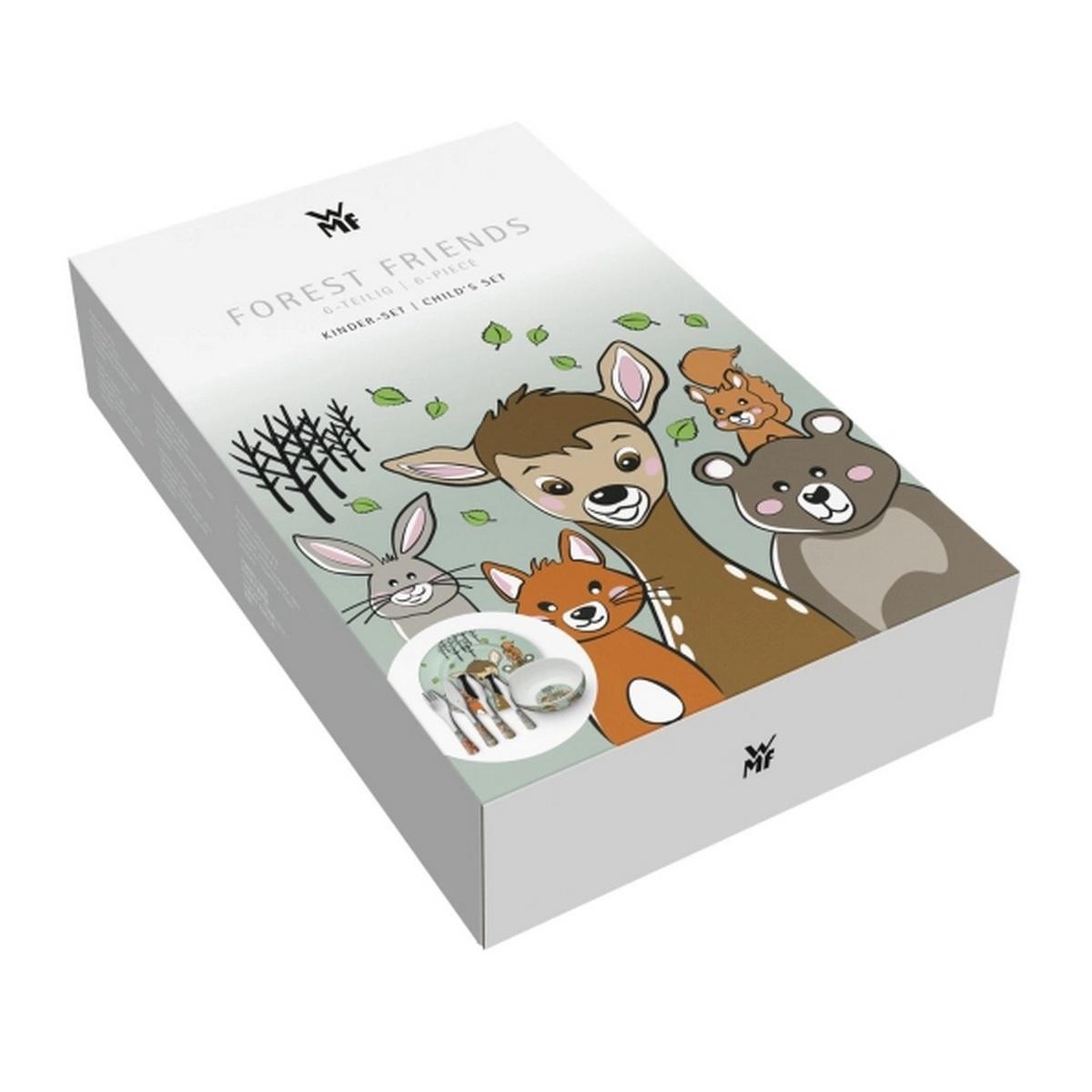 Voir la diapositive 2 : WMF Set couverts enfant 6 pièces amis de la forêt - 1286119964