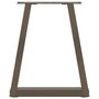 Voir la diapositive 5 : VIDAXL Pieds de table a manger en forme de V 2 pcs acier naturel acier
