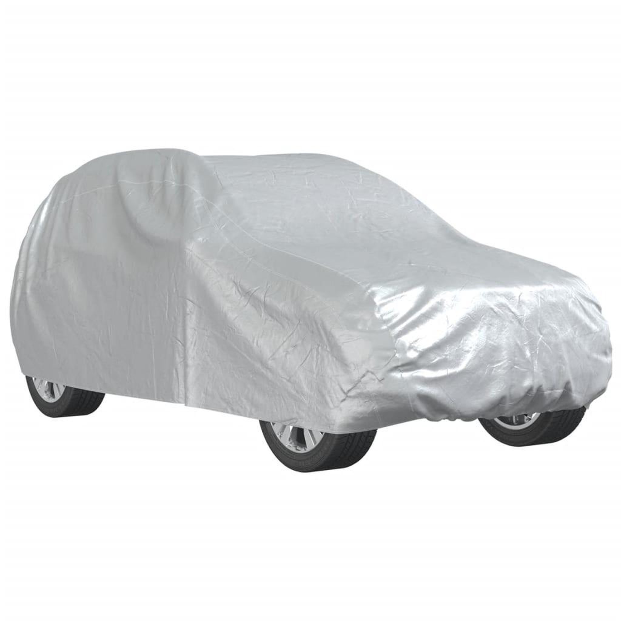 Voir la diapositive 2 : VIDAXL Housse de voiture SUV avec sangles a boucle complete argente L