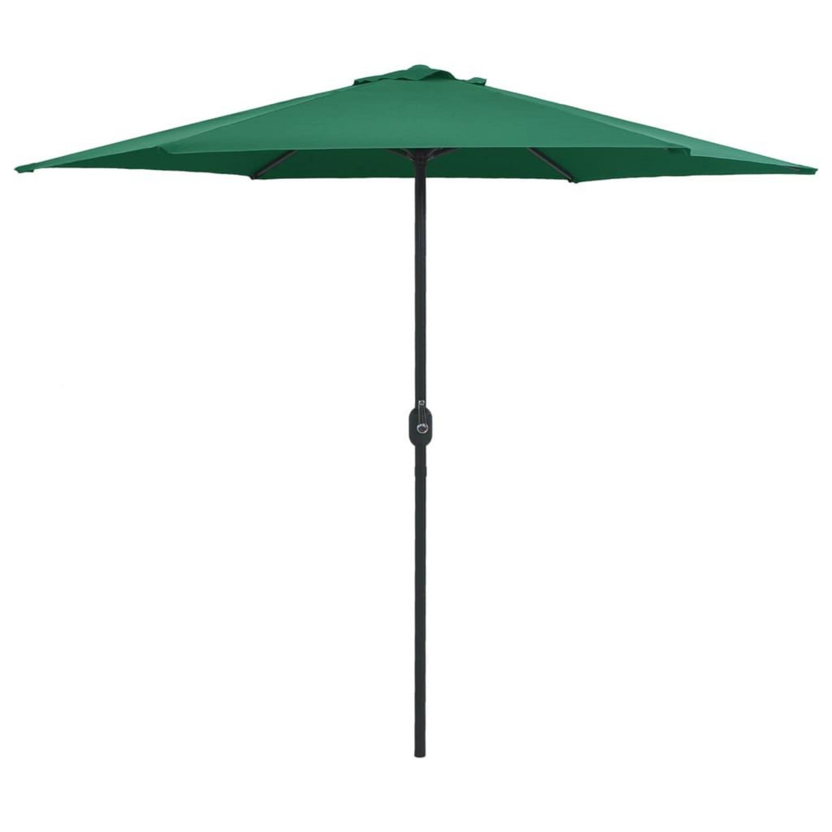 VIDAXL Parasol de jardin et mat en aluminium 270x246 cm Vert