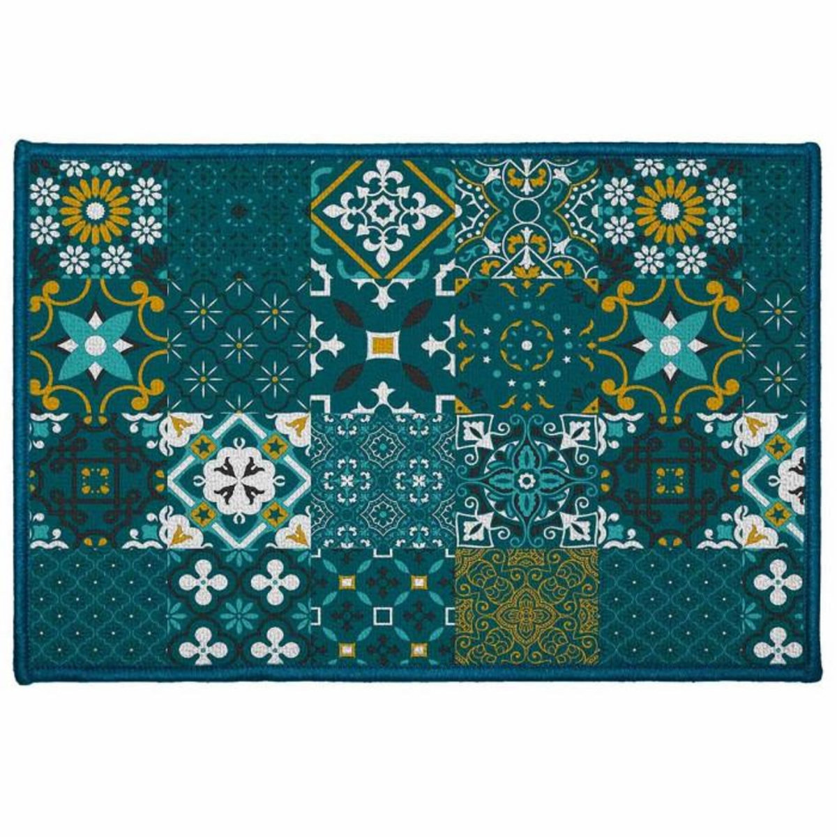 Paris Prix Tapis Déco Imprimé  Taormina  50x80cm Bleu