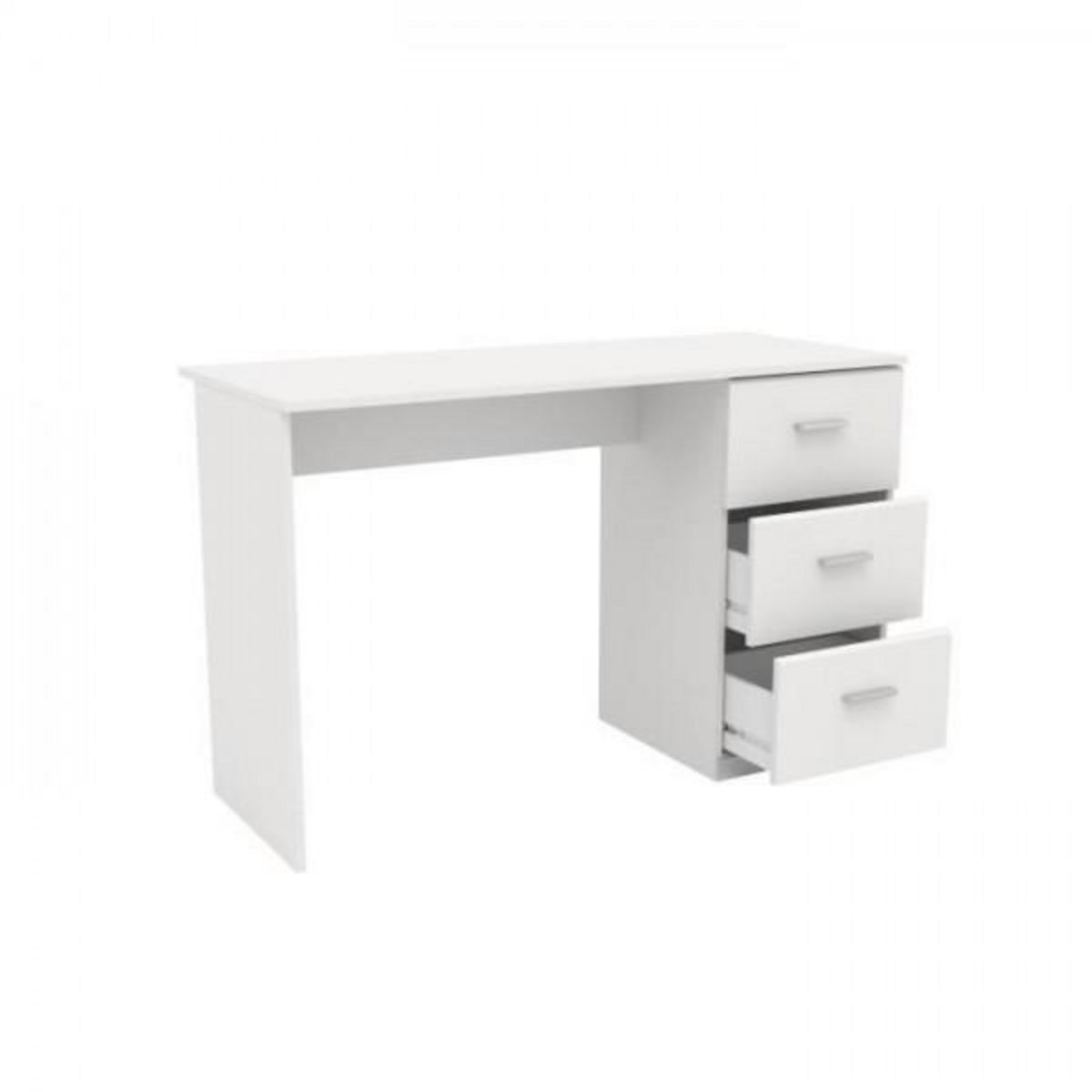 PARISOT PARISOT Chambre enfant complete 2 pieces - Lit + bureau - Style essentiel - Décor blanc - COSMOS