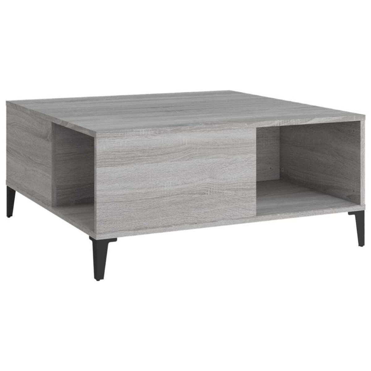 VIDAXL Table basse sonoma gris 80x80x36,5 cm bois d'ingenierie