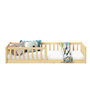 Voir la diapositive 4 : IDIMEX Lit enfant GUSTAVO type Montessori, couchage 90x190 cm, en pin massif