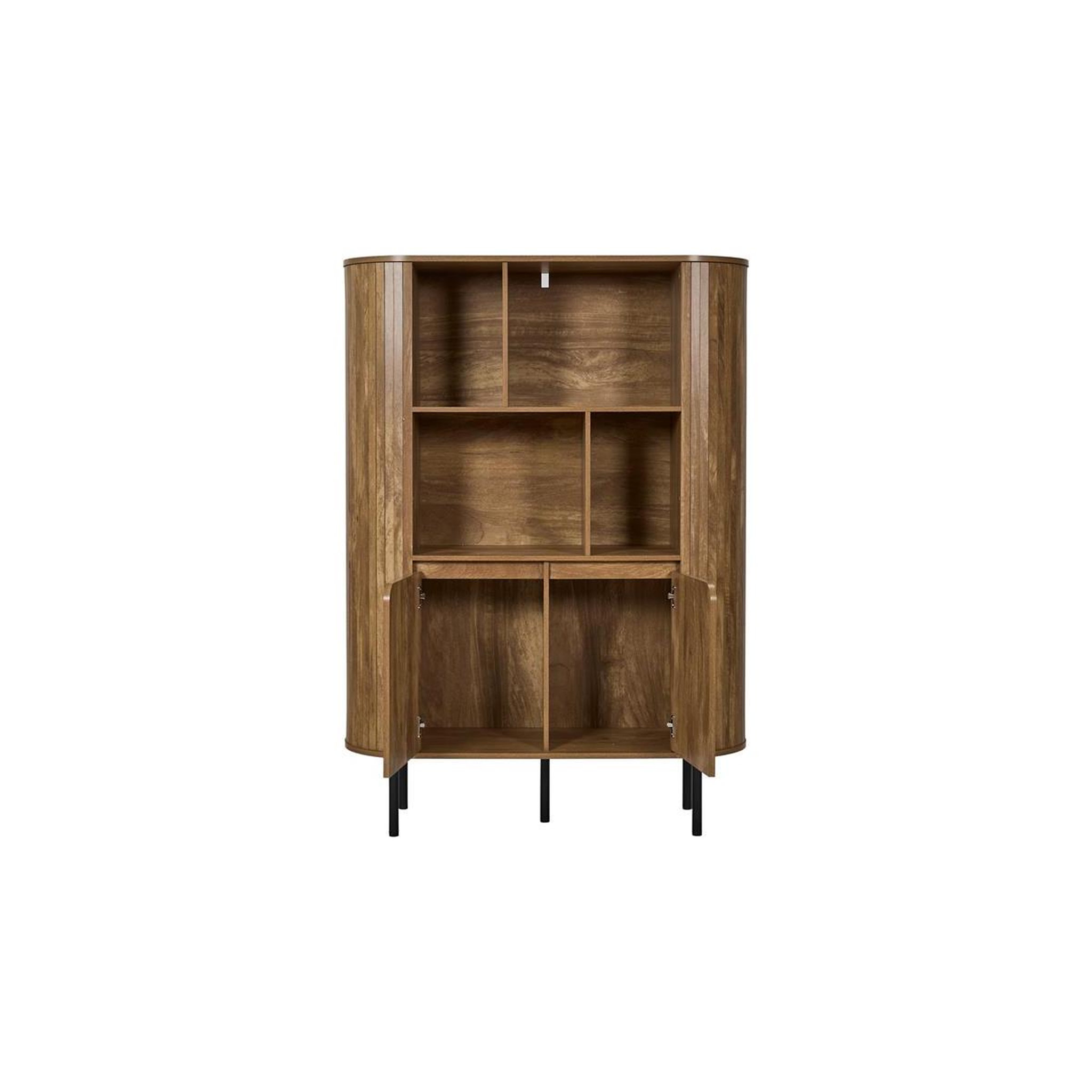 Voir la diapositive 4 : The Home Deco Factory Bibliothèque 2 portes  heritage  140cm marron