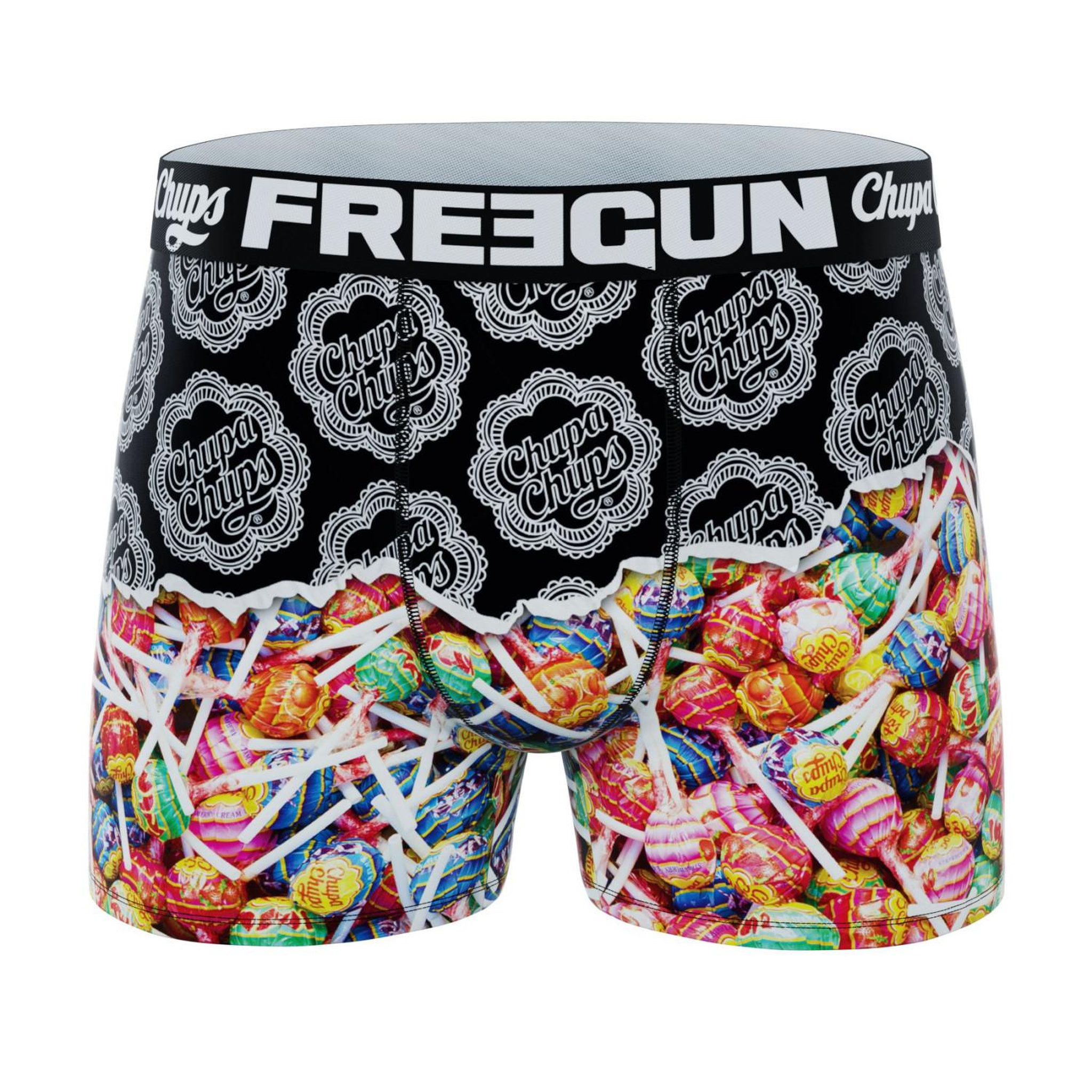 Voir la diapositive 3 : FREEGUN Lot de 3 boxers enfant ChupaChups