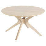 TOILINUX Table basse ronde Dune en MDF. Coloris disponibles : Beige, Noir