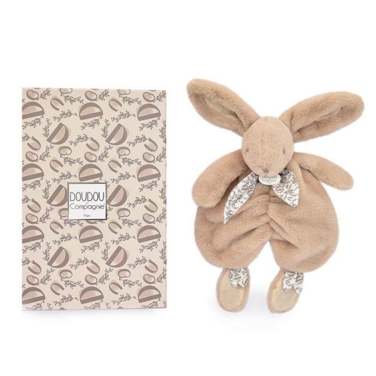 DOUDOU ET COMPAGNIE Peluche Doudou et Compagnie Lapin Beige sable