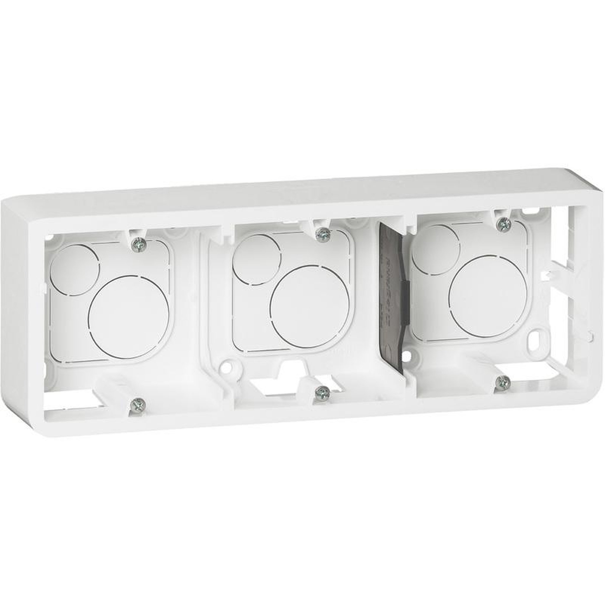Legrand Mosaic S cadre 6 a 8 modules horizontal 40mmm
