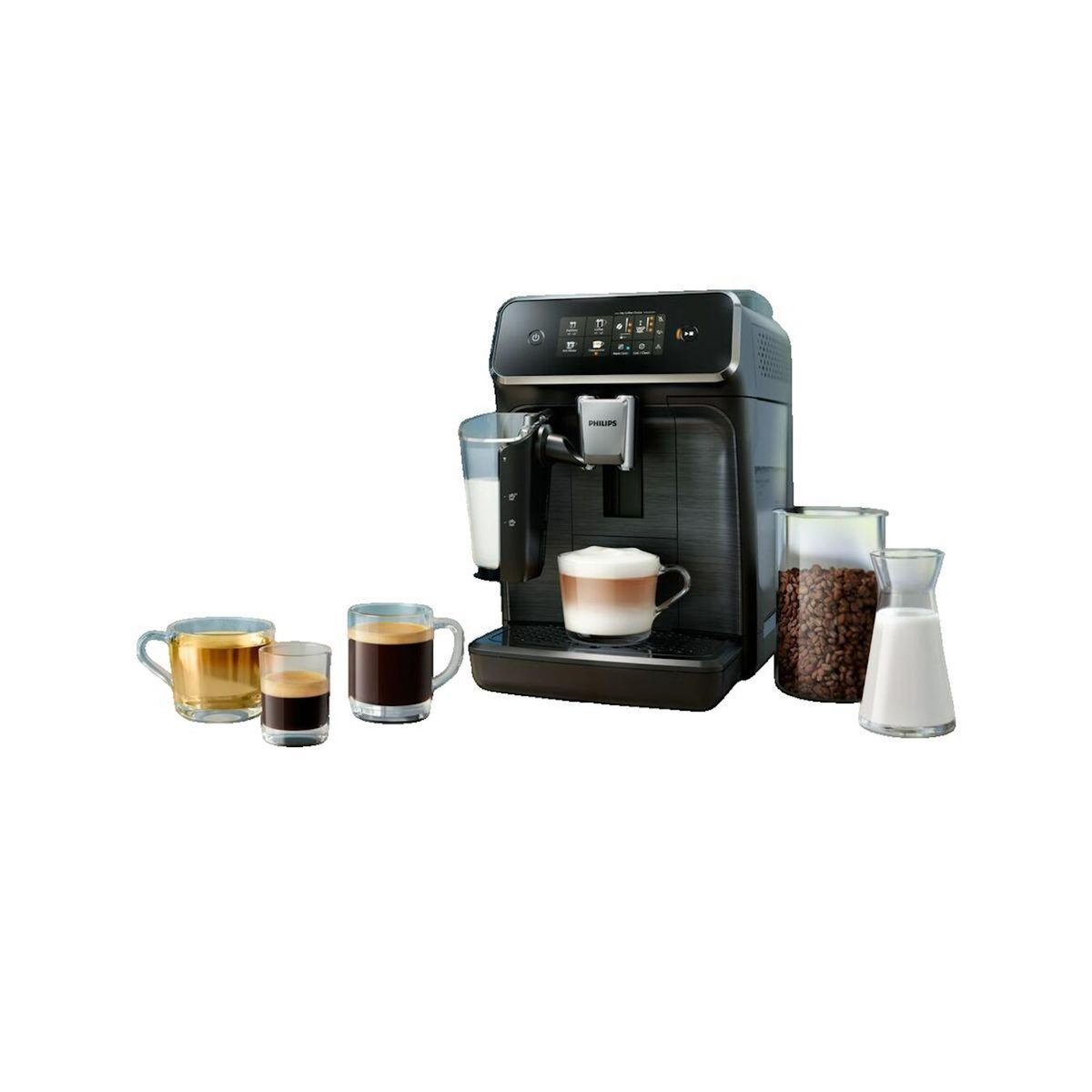 Philips Machine à expresso Philips EP2330/10 avec broyeur intégré et moussoir à lait LatteGo