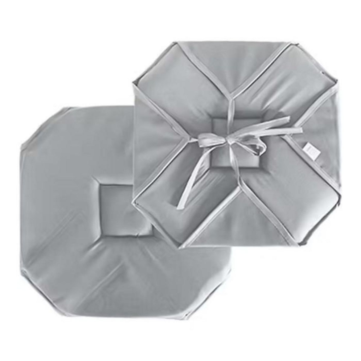 Paris Prix Galette de Chaise Uni  Basic  40x40cm Gris Clair