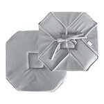 Paris Prix Galette de Chaise Uni  Basic  40x40cm Gris Clair