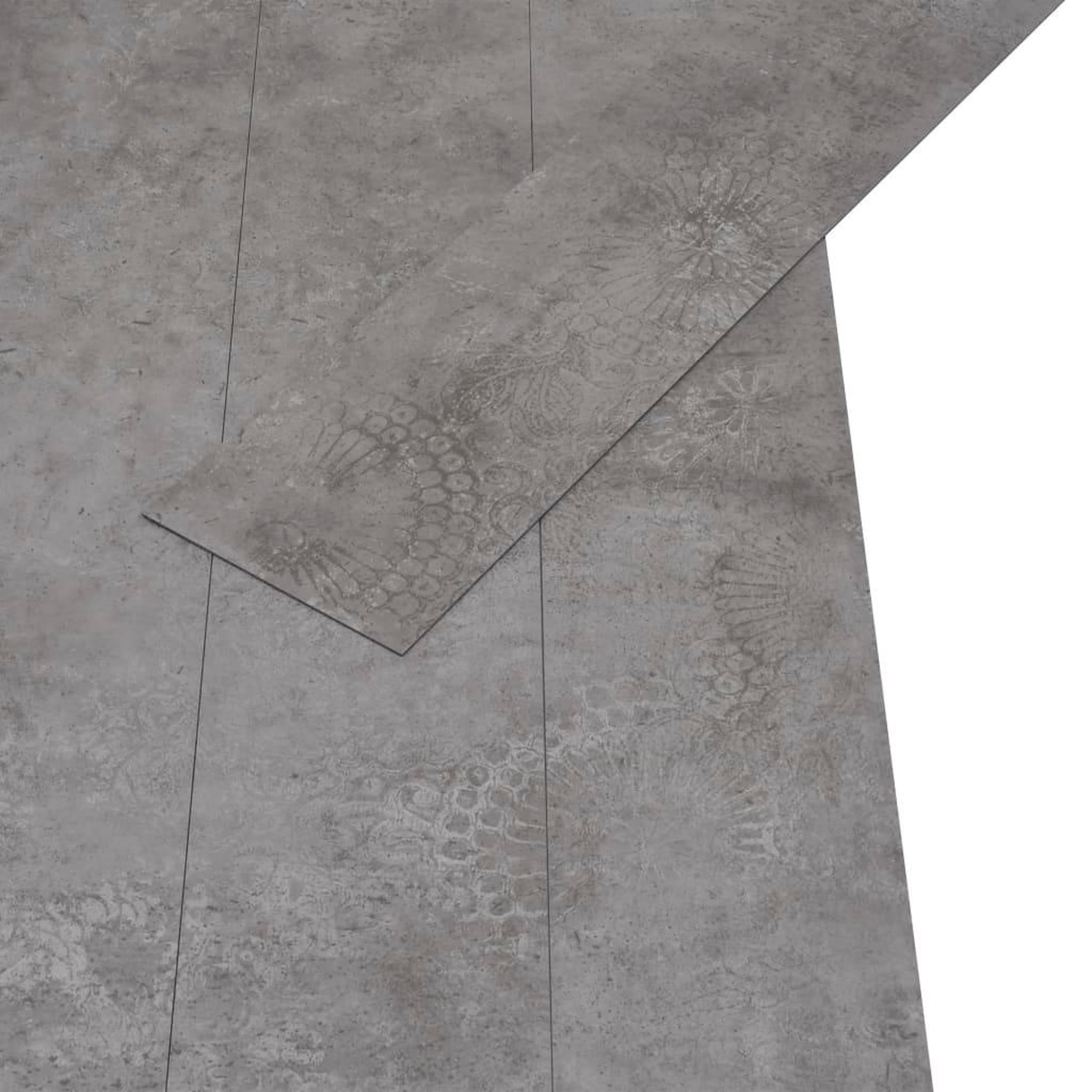Voir la diapositive 3 : VIDAXL Dalles de plancher PVC 5,02 m^2 2 mm autoadhesif gris beton